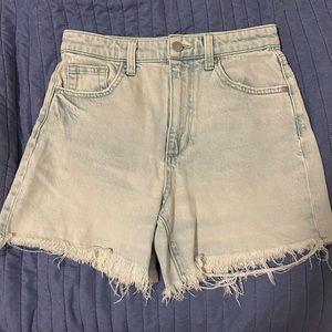 Joe’s High Waisted Light Wash Shorts